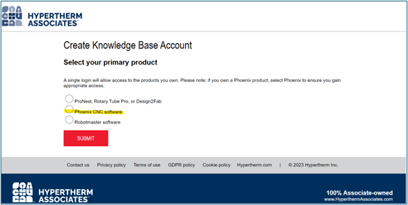 Knowledge base create account image