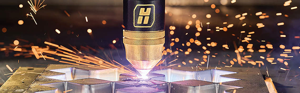 Cutting thick metal with Hypertherm cartridge consumable