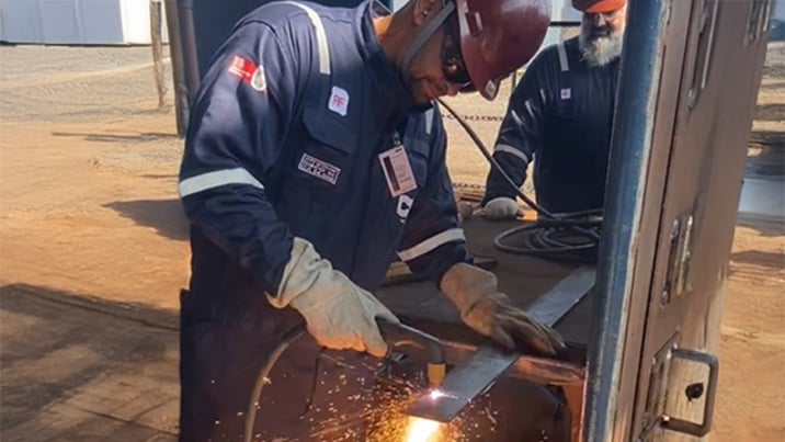 Image of plasma cutting demo